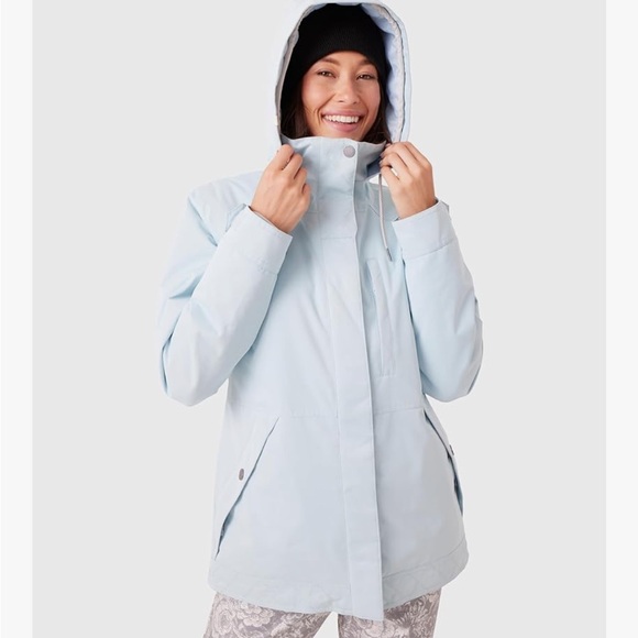 NWT Roxy Billie Ski Jacket Large Blue Women's Jacket 10k Waterproof Snow - Picture 2 of 13